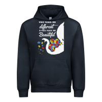 Navy Autism Different Makes You Beautiful Urban Hoodie - CowhideDigitalArt