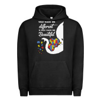 Pigment Black Autism Different Makes You Beautiful Urban Hoodie - CowhideDigitalArt