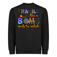 Black fragile like a bomb ready to explode Heavyweight Sweatshirt - Artiststas