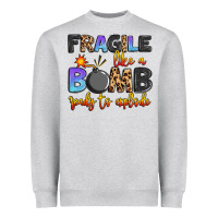 Heather Grey fragile like a bomb ready to explode Heavyweight Sweatshirt - Artiststas