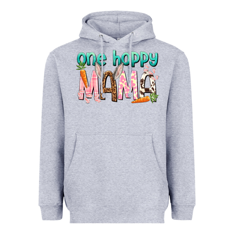 One Hoppy Mama Mother's Day Heavyweight Hoodie by HowdyJamesFarm | Teevron