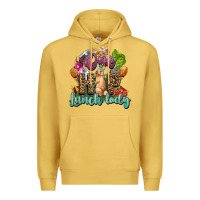 Antique Gold One hip lunch lady Easter Day Premium Hoodie - HowdyJamesFarm