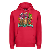 Cardinal One hip lunch lady Easter Day Premium Hoodie - HowdyJamesFarm