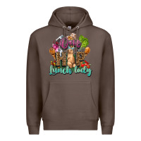 Coffee One hip lunch lady Easter Day Premium Hoodie - HowdyJamesFarm
