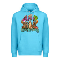 Ocean Blue One hip lunch lady Easter Day Premium Hoodie - HowdyJamesFarm