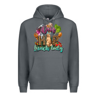Rock One hip lunch lady Easter Day Premium Hoodie - HowdyJamesFarm