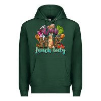 Sports Green One hip lunch lady Easter Day Premium Hoodie - HowdyJamesFarm