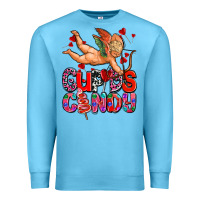 Ocean Blue cupids candy olivia Premium Sweatshirt - OliviaCreatesArt