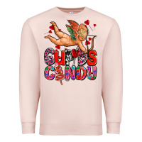 Pale Pink cupids candy olivia Premium Sweatshirt - OliviaCreatesArt