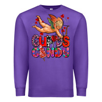 Purple cupids candy olivia Premium Sweatshirt - OliviaCreatesArt