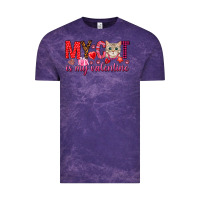 Cloud Purple my cat is my valentine Vintage Tee - NancyCooperArtShop