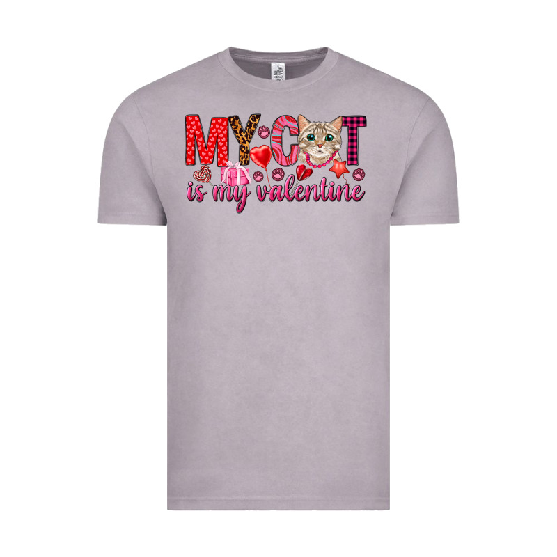 My Cat Is My Valentine Vintage Tee by NancyCooperArtShop | Teevron