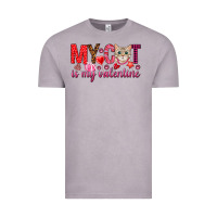 Vintage Zinc my cat is my valentine Vintage Tee - NancyCooperArtShop