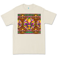 Bone mardi gras sunflowers fleur, de lis glitter leopard background Premium Tee - Artiststas
