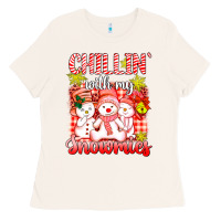 Bone chillin  with my red snowmies Ladies Tee - AdoDesignShop