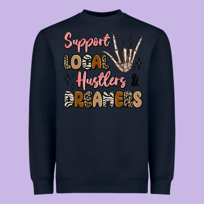 Support Local Hustlers And Dreamers Heavyweight Sweatshirt Designed By Artiststas