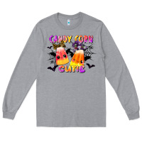 Heather Grey candy corn cute Long Sleeve Tee - LillyAllenDesigns