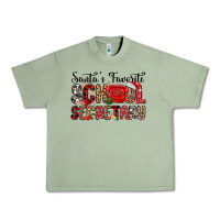 Oil Green santa s favorite coffee school secretary Urban Heavy Tee - MaliasSmallBusiness