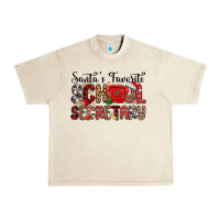 Santa S Favorite Coffee School Secretary Urban Heavy Tee | Teevron