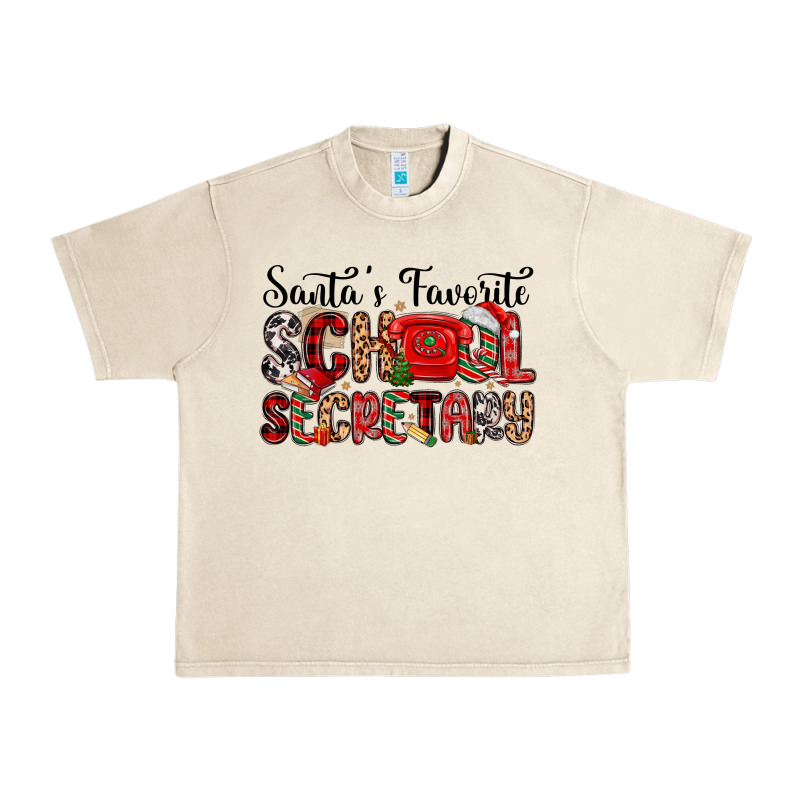 Santa S Favorite Coffee School Secretary Urban Heavy Tee by MaliasSmallBusiness | Teevron