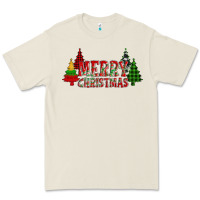 Bone merry christmas glitter plaid trees Premium Tee - AdoDesignShop