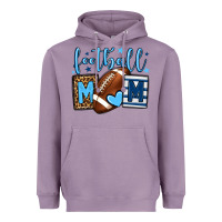 Lavender Football mom blue team color  mother's day Heavyweight Hoodie - HowdyJamesFarm