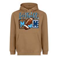 Toasted Coconut Football mom blue team color  mother's day Heavyweight Hoodie - HowdyJamesFarm