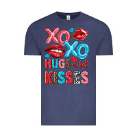 Vintage Denim xo xo hugs and kisses Vintage Tee - NancyCooperArtShop