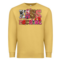 Antique Gold kiss machine with lips olivia Premium Sweatshirt - OliviaCreatesArt