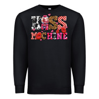Black kiss machine with lips olivia Premium Sweatshirt - OliviaCreatesArt
