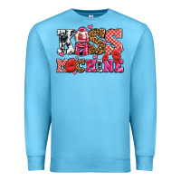 Ocean Blue kiss machine with lips olivia Premium Sweatshirt - OliviaCreatesArt