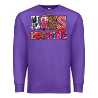 Purple kiss machine with lips olivia Premium Sweatshirt - OliviaCreatesArt
