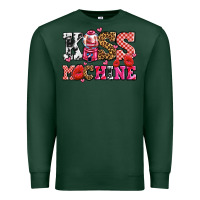 Sports Green kiss machine with lips olivia Premium Sweatshirt - OliviaCreatesArt