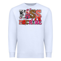 White kiss machine with lips olivia Premium Sweatshirt - OliviaCreatesArt
