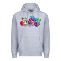 Heather Grey she is strong proverbs 31:25 Premium Hoodie - JahusDesignShop