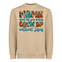Mushroom mama dont let your babies grow up without jesus Heavyweight Sweatshirt - Artiststas