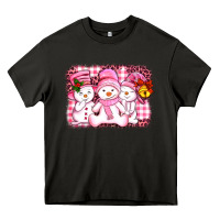 Asphalt chillin pink   with my snowmies  ado Heavy Core Tee - AdoDesignShop