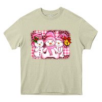 Mossy chillin pink   with my snowmies  ado Heavy Core Tee - AdoDesignShop