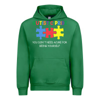Emerald Autistic Pride Autism Awareness Urban Hoodie - CowhideDigitalArt