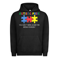 Pigment Black Autistic Pride Autism Awareness Urban Hoodie - CowhideDigitalArt