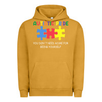 Pigment Peanut Butter Autistic Pride Autism Awareness Urban Hoodie - CowhideDigitalArt