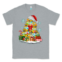 Heather Grey christmas tree with school bus Classic Tee - MaliasSmallBusiness