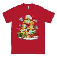 Red christmas tree with school bus Classic Tee - MaliasSmallBusiness