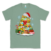 Sage christmas tree with school bus Classic Tee - MaliasSmallBusiness