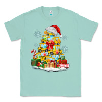 Seafoam christmas tree with school bus Classic Tee - MaliasSmallBusiness