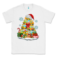 White christmas tree with school bus Classic Tee - MaliasSmallBusiness
