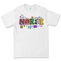 White mardi gras nurse leopard cowhide glitter Premium Tee - Artiststas