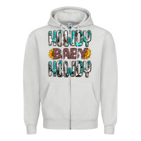 Dove Grey Western Howdy Baby Howdy Zipper Hoodie - HowdyJamesFarm
