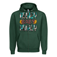 Sports Green Western Howdy Baby Howdy Zipper Hoodie - HowdyJamesFarm