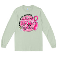 Matcha breast cancer awareness we fight together Long Sleeve Tee - LillyAllenDesigns